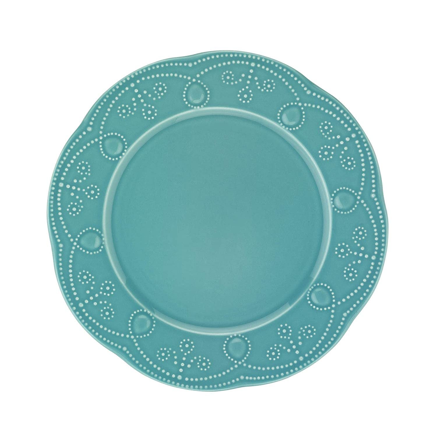 Fulya 12 Pieces Dinnerware Set turquoise-porcelain