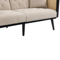 Coolmore Velvet Sofaaccent Sofa .Seat Sofa With Metal Feet Beige Primary Living Space Modern Foam Velvet