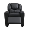 Kids Recliner Chair Black Pvc Black Pvc