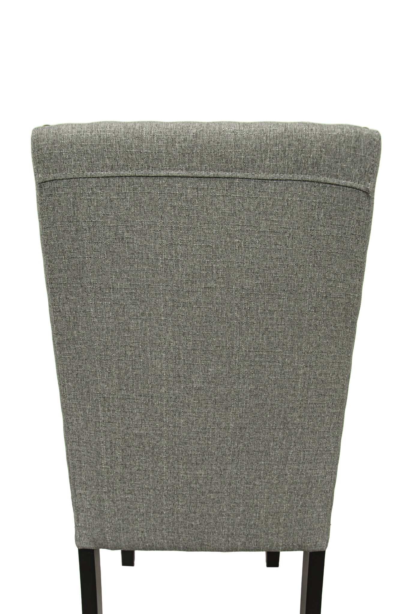 Grey Fabric Modern Set of 2 Dining Chairs Plush gray-dining