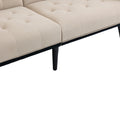 Coolmore Velvet Sofaaccent Sofa .Seat Sofa With Metal Feet Beige Primary Living Space Modern Foam Velvet