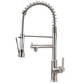 Kitchen Faucet With Pull Down Sprayer Brushed Nickel Stainless Steel Single Handle Kitchen Sink Faucets Brushed Nickel Kitchen Contemporary Ceramic Brass