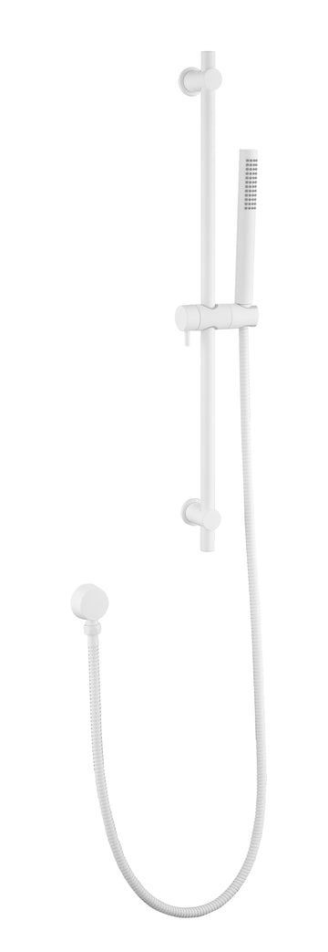 Showers Stainless Steel Slide Bar Grab Rail Includes Handheld Shower Head And 69 Inch Hose White Stainless Steel