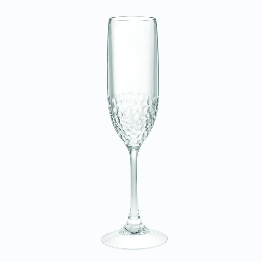 Tritan Lexington Plastic Champagne Flutes Set Of 4 6Oz , Unbreakable Mimosa Glasses Plastic Champagne Glasses, Wedding Champagne Flutes Clear Glass