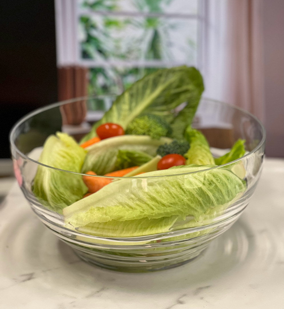 Swirl Acrylic Serving Bowls, Unbreakable Large Plastic Bowls, Soup Bowls, Salad Bowls, Cereal Bowl For Snacks, Bpa Free Clear Acrylic