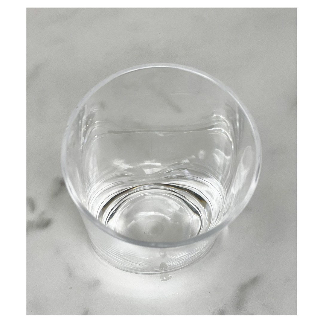 Oval Halo Tritan Glasses Drinking Set of 4 DOF 12oz clear-glass