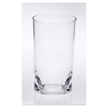 Oval Halo Acrylic Glasses Drinking Set Of 4 Hi Ball 15Oz , Plastic Drinking Glasses, Bpa Free Cocktail Glasses, Drinkware Set, Plastic Water Tumblers Clear Acrylic