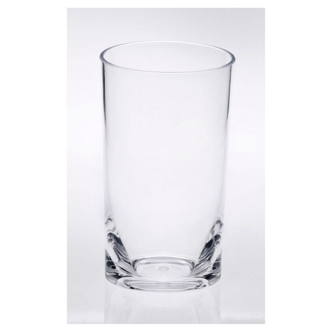 Oval Halo Acrylic Glasses Drinking Set of 4 Hi Ball clear-acrylic