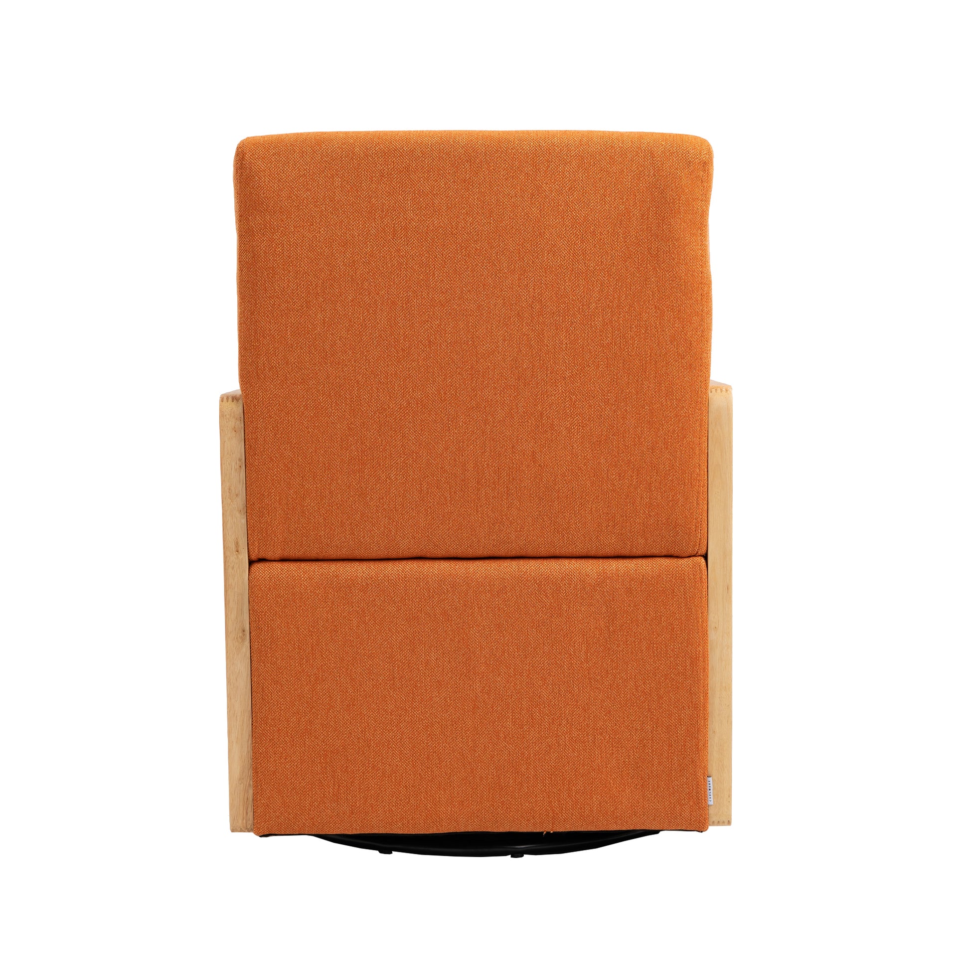 Coolmore 360 Degree Swivel Barrel Club Chair With One Pillow,Modern Comfortable Upholstered Accent Chair,Linen Accent Chair For Living Room,Bedroom Orange Linen Orange Primary Living Space Modern Foam Linen