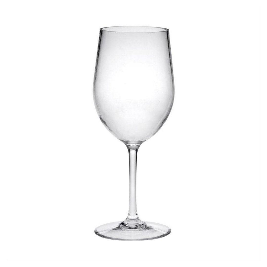 Plastic Wine Glasses Set of 4 12oz , BPA Free Tritan clear-glass