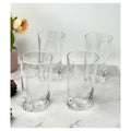 Oval Halo Tritan Glasses Drinking Set Of 4 Hi Ball 15Oz , Plastic Drinking Glasses, Bpa Free Cocktail Glasses, Drinkware Set, Plastic Water Tumblers Clear Glass