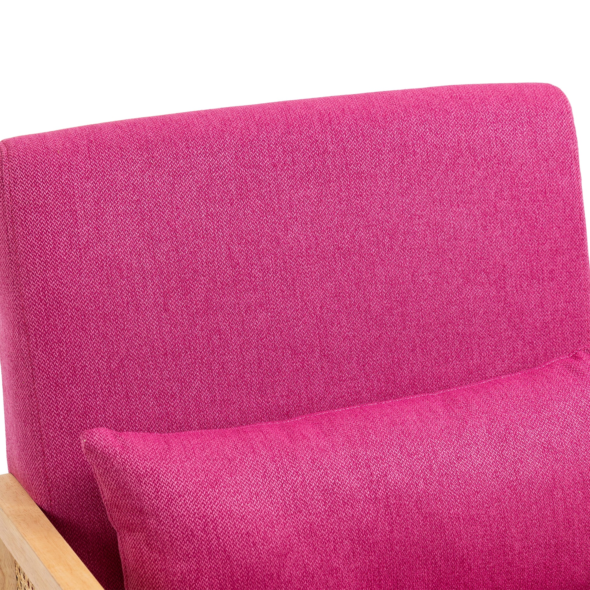 Coolmore 360 Degree Swivel Barrel Club Chair With One Pillow,Modern Comfortable Upholstered Accent Chair,Linen Accent Chair For Living Room,Bedroom Red Rose Linen Rose Red Primary Living Space Modern Foam Linen