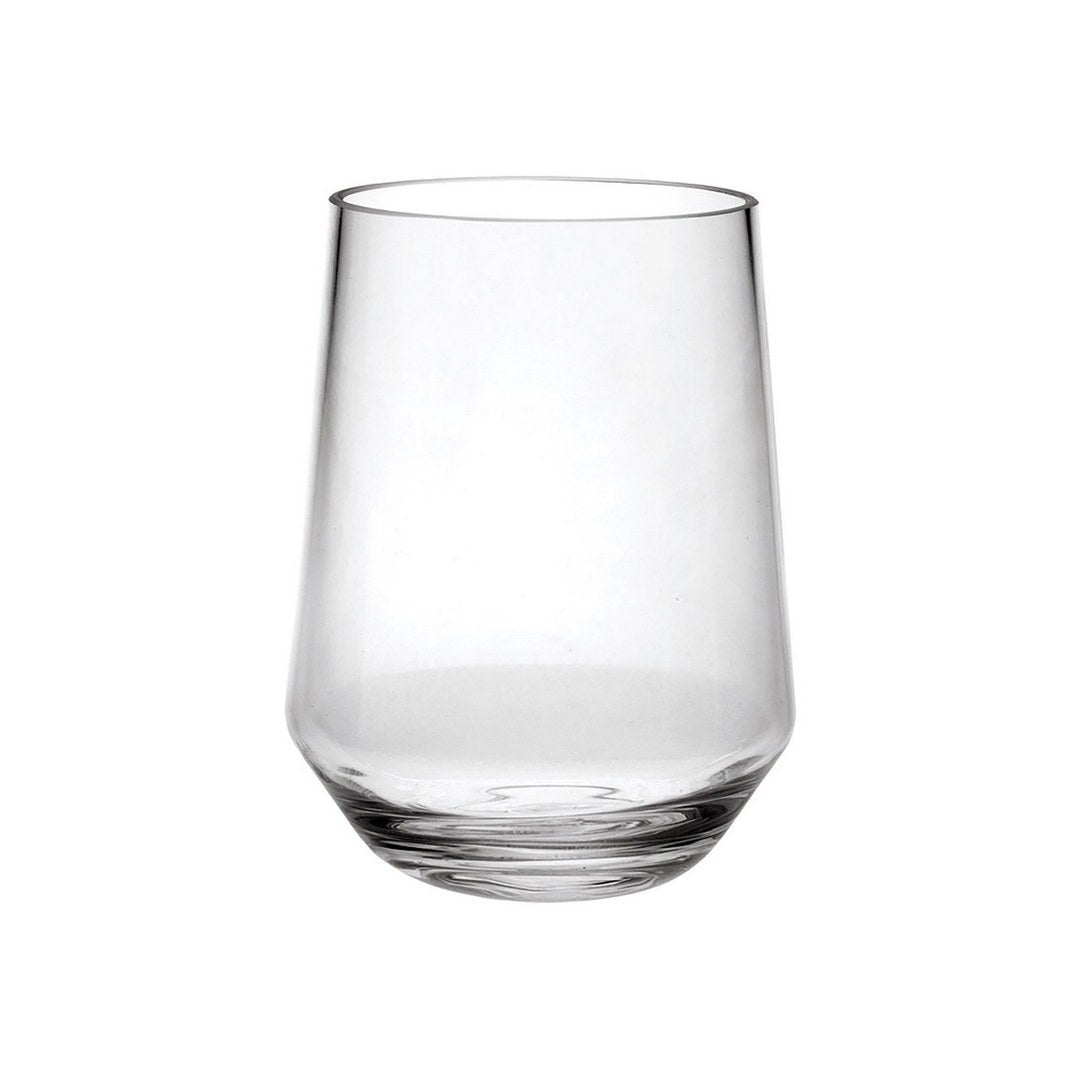Plastic Wine Glasses Set of 4 17oz , BPA Free Tritan clear-glass