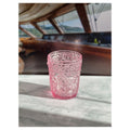 Paisley Acrylic Glasses Drinking Set Of 4 Dof 13Oz , Plastic Drinking Glasses, Bpa Free Cocktail Glasses, Drinkware Set, Drinking Water Glasses Pink Acrylic