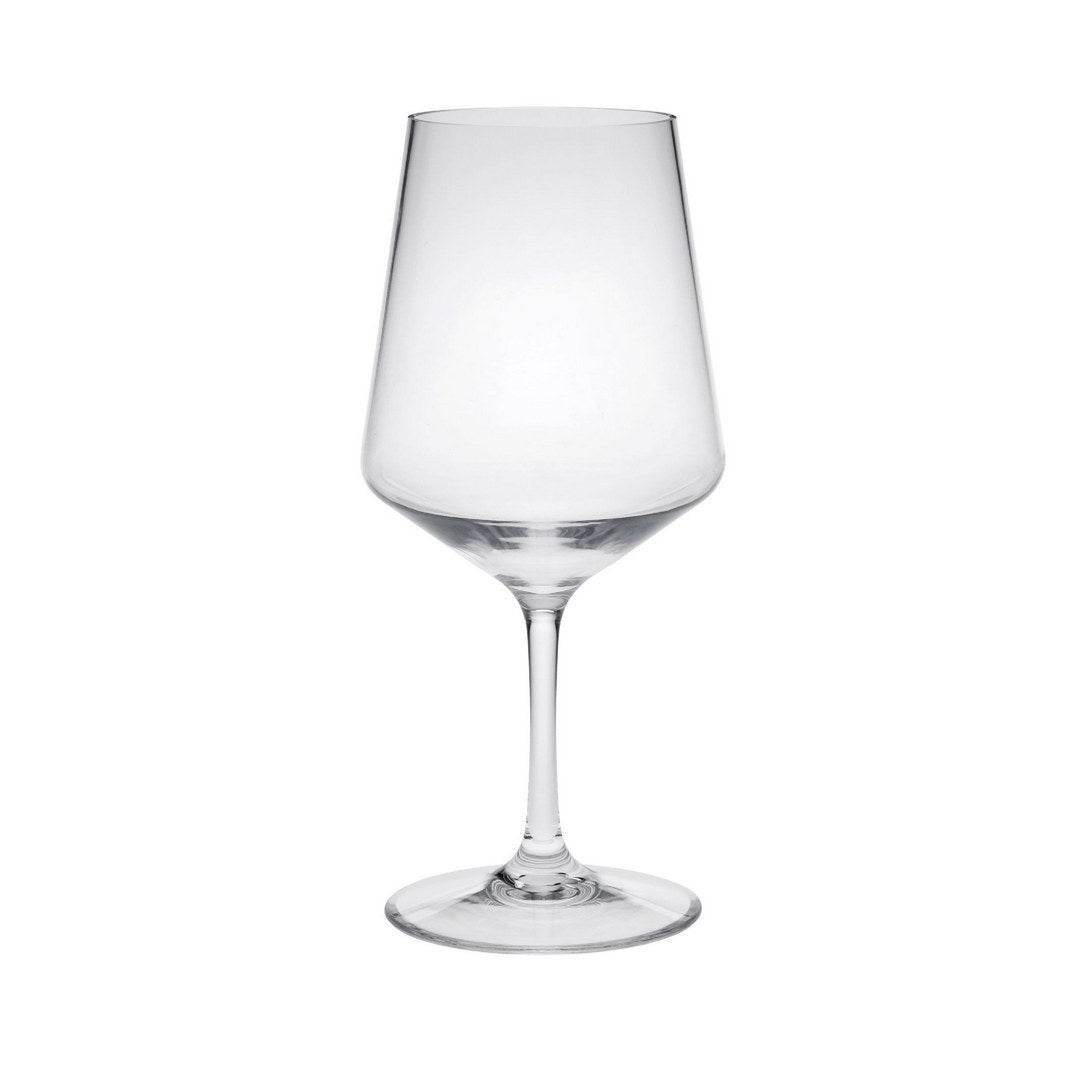 Plastic Wine Glasses Set of 4 18oz , BPA Free Tritan clear-glass