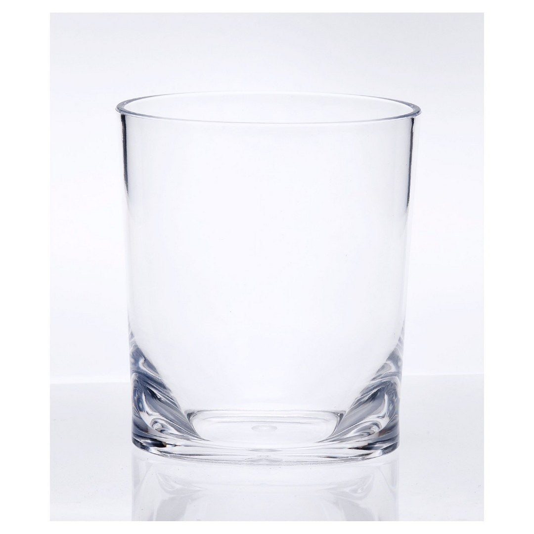 Oval Halo Tritan Glasses Drinking Set of 4 DOF 12oz clear-glass