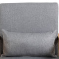 Coolmore 360 Degree Swivel Barrel Club Chair With One Pillow,Modern Comfortable Upholstered Accent Chair,Linen Accent Chair For Living Room,Bedroom Grey Linen Grey Primary Living Space Modern Foam Linen