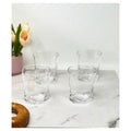 Oval Halo Tritan Glasses Drinking Set Of 4 Dof 12Oz , Plastic Drinking Glasses, Bpa Free Cocktail Glasses, Drinkware Set, Plastic Water Tumblers Clear Glass