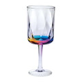 Rainbow Diamond Plastic Wine Glasses Set Of 4 16Oz , Bpa Free Acrylic Wine Glass Set, Unbreakable Red Wine Glasses, White Wine Glasses Clear Acrylic
