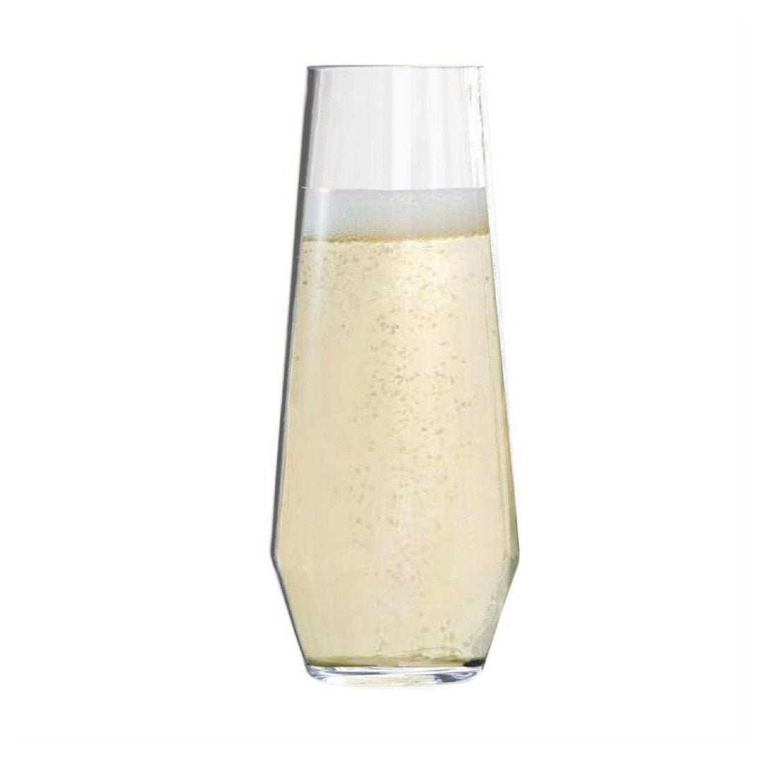Tritan Lexington Plastic Champagne Flutes Set of 4 9oz clear-glass
