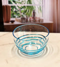 Swirl Acrylic Serving Bowls, Unbreakable Small Plastic Bowls, Soup Bowls, Salad Bowls, Cereal Bowl For Snacks, Bpa Free Blue Acrylic