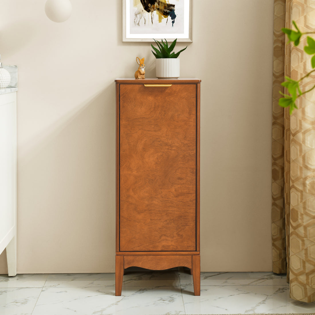 Modern Bathroom Floor Cabinet &Linen Cabinet With