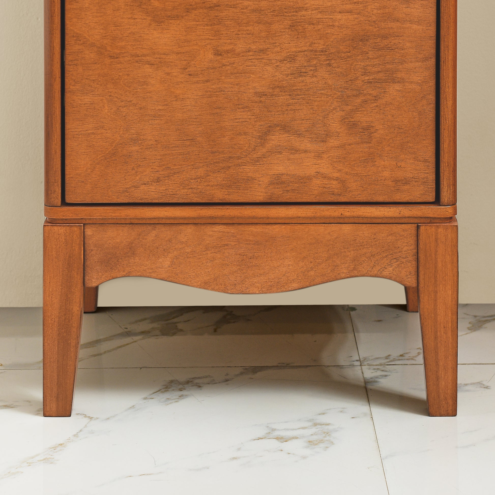 Modern Bathroom Floor Cabinet &Linen Cabinet With Adjustable Shelves,Antique Brass 14.5" 12.6" 35.7" Antique Brown Mdf