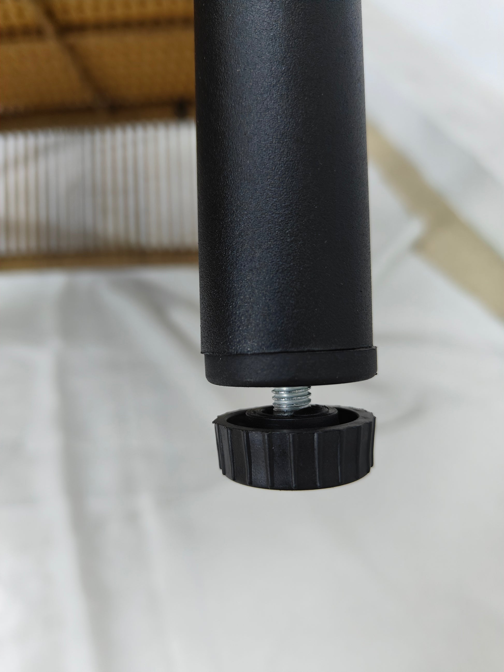 Patio Pe Wicker Egg Chair Model 2 With Black Color Rattan Grey Cushion And Side Table Yes Black Foam Steel