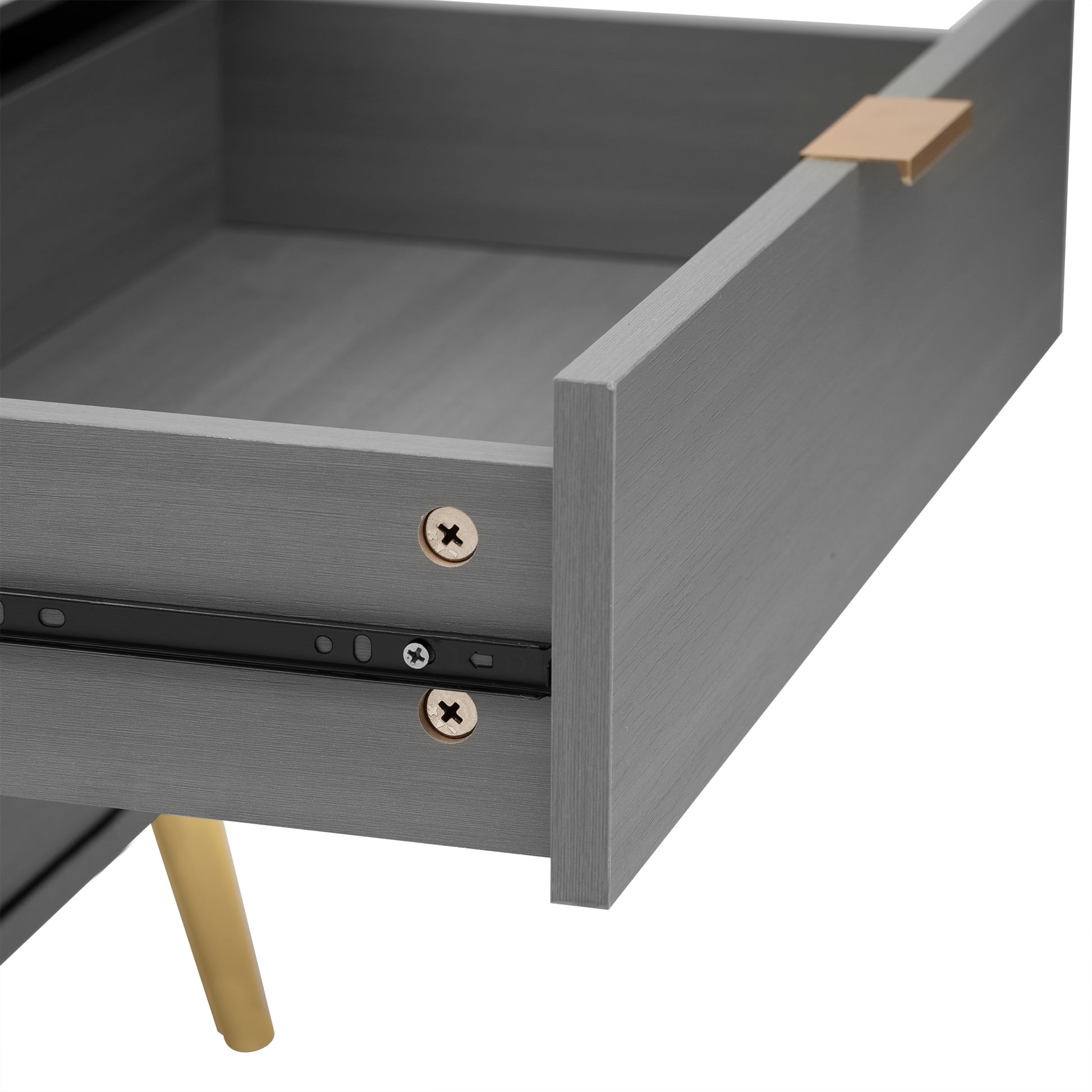 Modern Lift Top Coffee Table Multi Functional Table With Drawers In Gray & White White Gray Mdf Steel