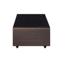 Modern Smart Coffee Table with Built in Fridge black brown-built-in outlets or usb-primary