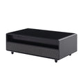 Modern Smart Coffee Table with Built in Fridge black-primary living space-coffee & end