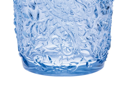 Paisley Acrylic Glasses Drinking Set of 4 DOF 13oz blue-acrylic