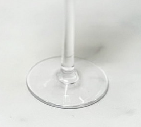 Oval Halo Plastic Champagne Flutes Set of 4 4oz clear-acrylic