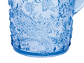 2.5 Quarts Water Pitcher With Lid, Paisley Unbreakable Plastic Pitcher, Drink Pitcher, Juice Pitcher With Spout Bpa Free Blue Acrylic