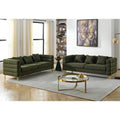 3 Seater 3 Seater Combination Sofa.Green Teddy Green Primary Living Space American Design Foam Fabric