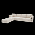 United We Win Modular Sectional Sofa U Shaped Modular Couch With Reversible Chaise Modular Sofa Sectional Couch With Storage Seats Beige Linen