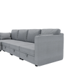 United We Win Modular Sectional Sofa U Shaped Modular Couch With Reversible Chaise Modular Sofa Sectional Couch With Storage Seats Gray Linen