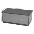 Modern Gray Multi Functional Rectangle Lift Top Coffee Table Extendable With Storage Dark Gray Mdf