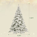 7.5Ft Artificial Christmas Tree With 400 Led Lights And 1050 Bendable Branches, Christmas Tree Holiday Decoration, Creative Decorated Trees, Xmas Tree Christmas Decorations Green Pvc