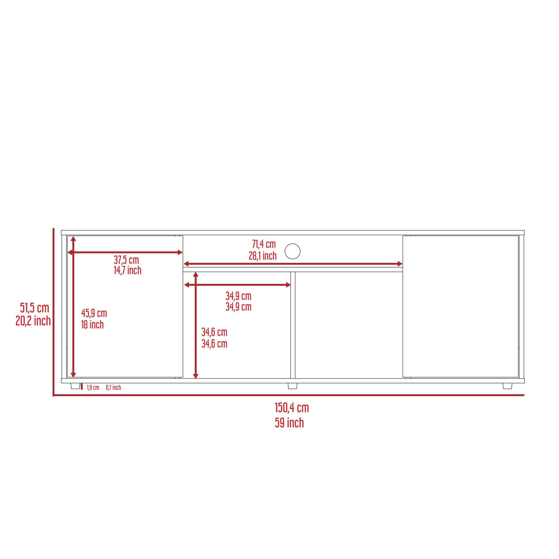 Danville 2 Piece Living Room Set, Dallas Tv Stand Leanna 3 Coffee Table, Black Espresso, Black Espresso Black 70 79 Inches Particle Board Particle Board