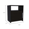 3 Piece Bedroom Set, London Armoire 2 Omaha Nightstands, Black Full Black 3 Piece Set Particle Board Particle Board