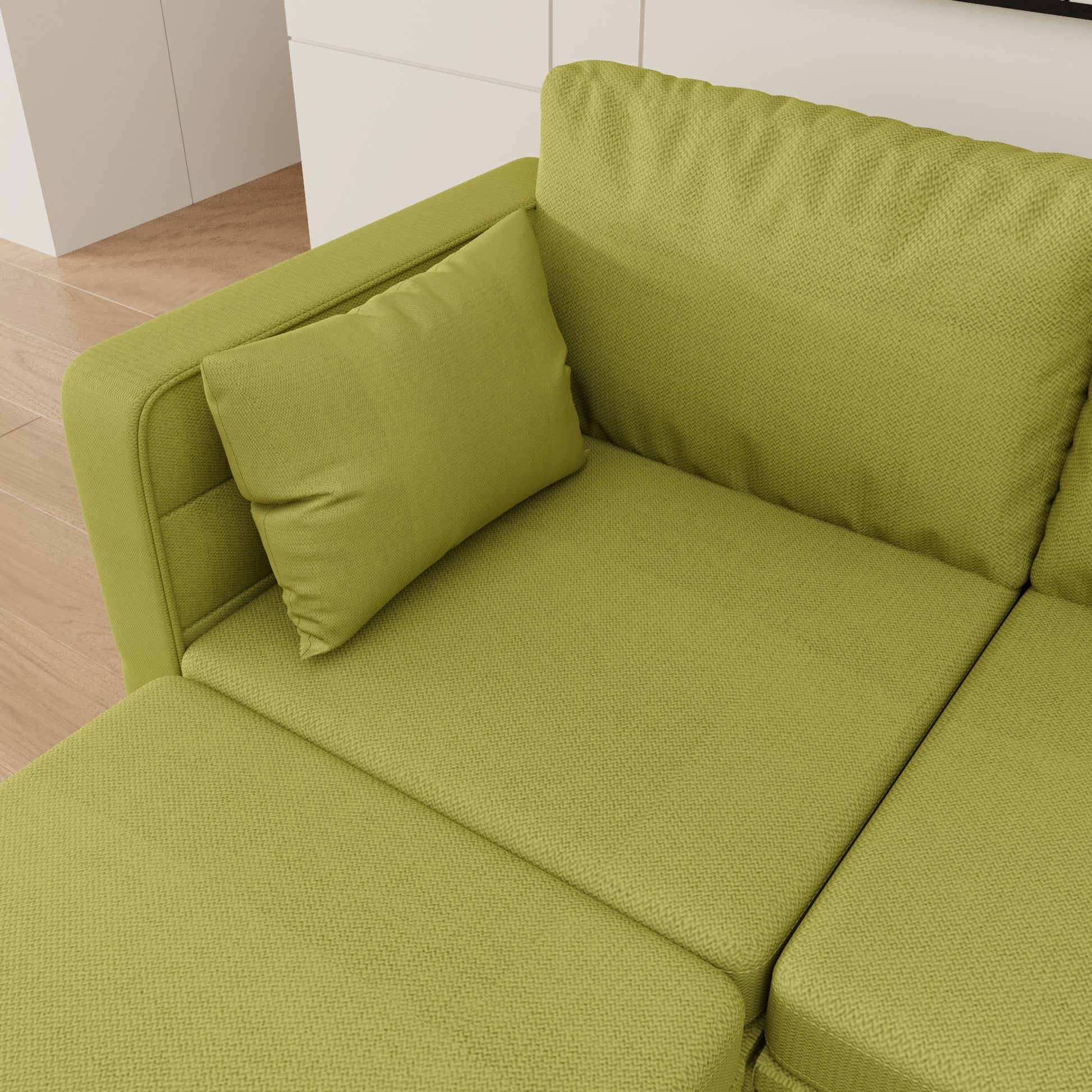 United We Win Modular Sectional Sofa U Shaped Modular Couch With Reversible Chaise Modular Sofa Sectional Couch With Storage Seats Olive Linen