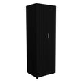 2 Piece Bedroom Set, London Armoire Baltimore Shoe Rack, Black Full Black 2 Piece Set Particle Board Particle Board