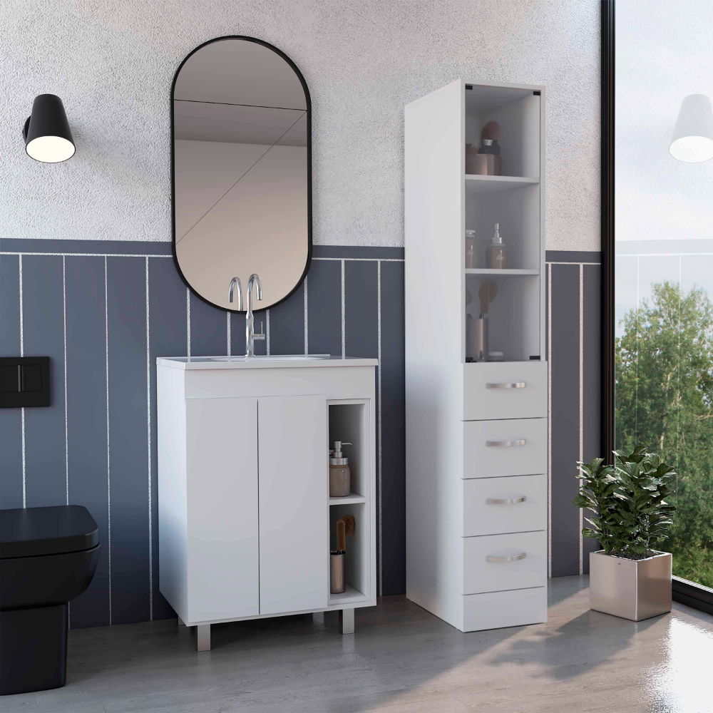 2 Piece Bathroom Set, Acra Free Standing Vanity