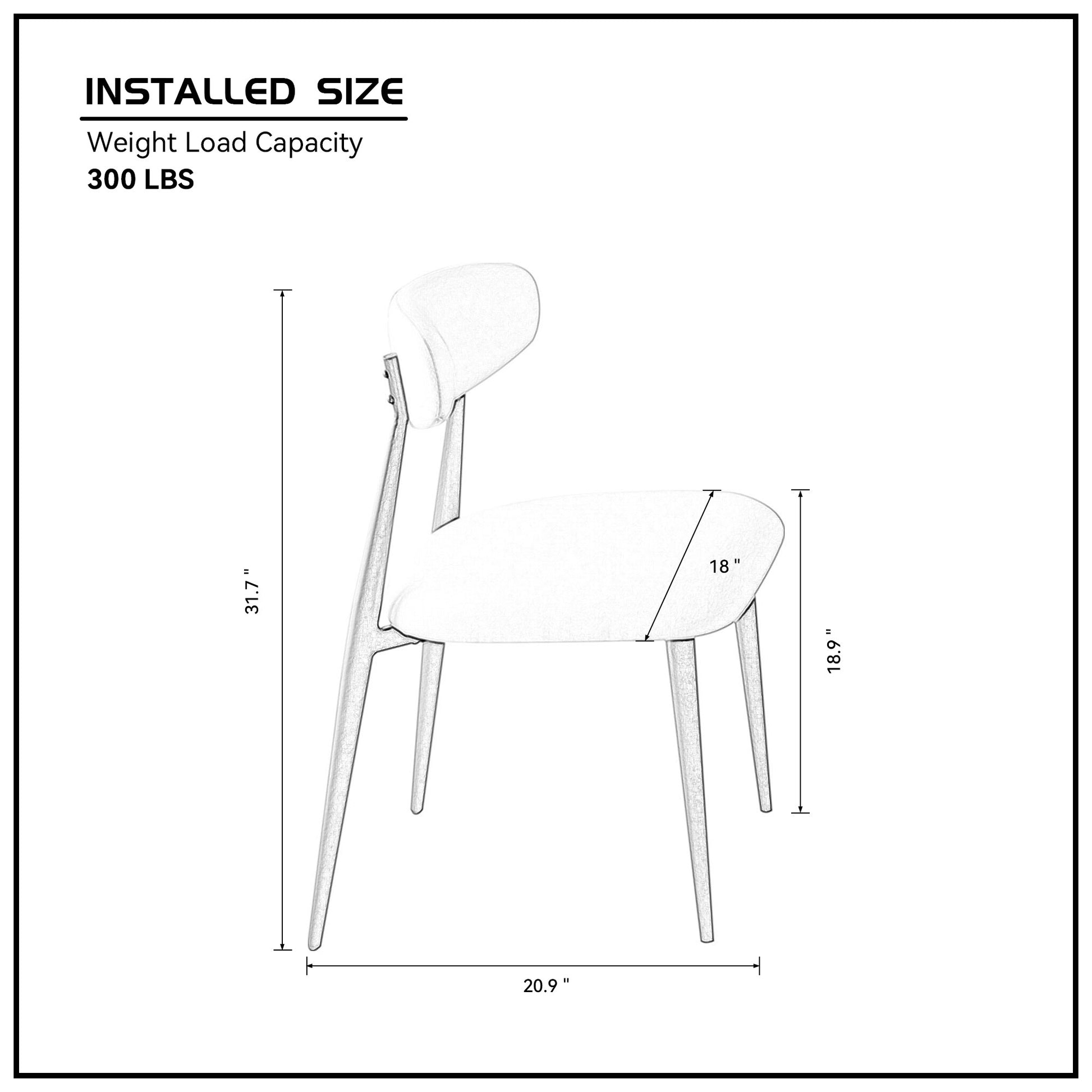 Modern Dining Chairs Set Of 2, Curved Backrest Round Upholstered And Metal Frame, Light Grey Light Grey Foam Metal