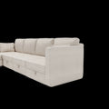 United We Win Modular Sectional Sofa U Shaped Modular Couch With Reversible Chaise Modular Sofa Sectional Couch With Storage Seats Beige Linen