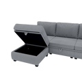United We Win Modular Sectional Sofa U Shaped Modular Couch With Reversible Chaise Modular Sofa Sectional Couch With Storage Seats Gray Linen
