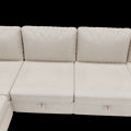 United We Win Modular Sectional Sofa U Shaped Modular Couch With Reversible Chaise Modular Sofa Sectional Couch With Storage Seats Beige Linen