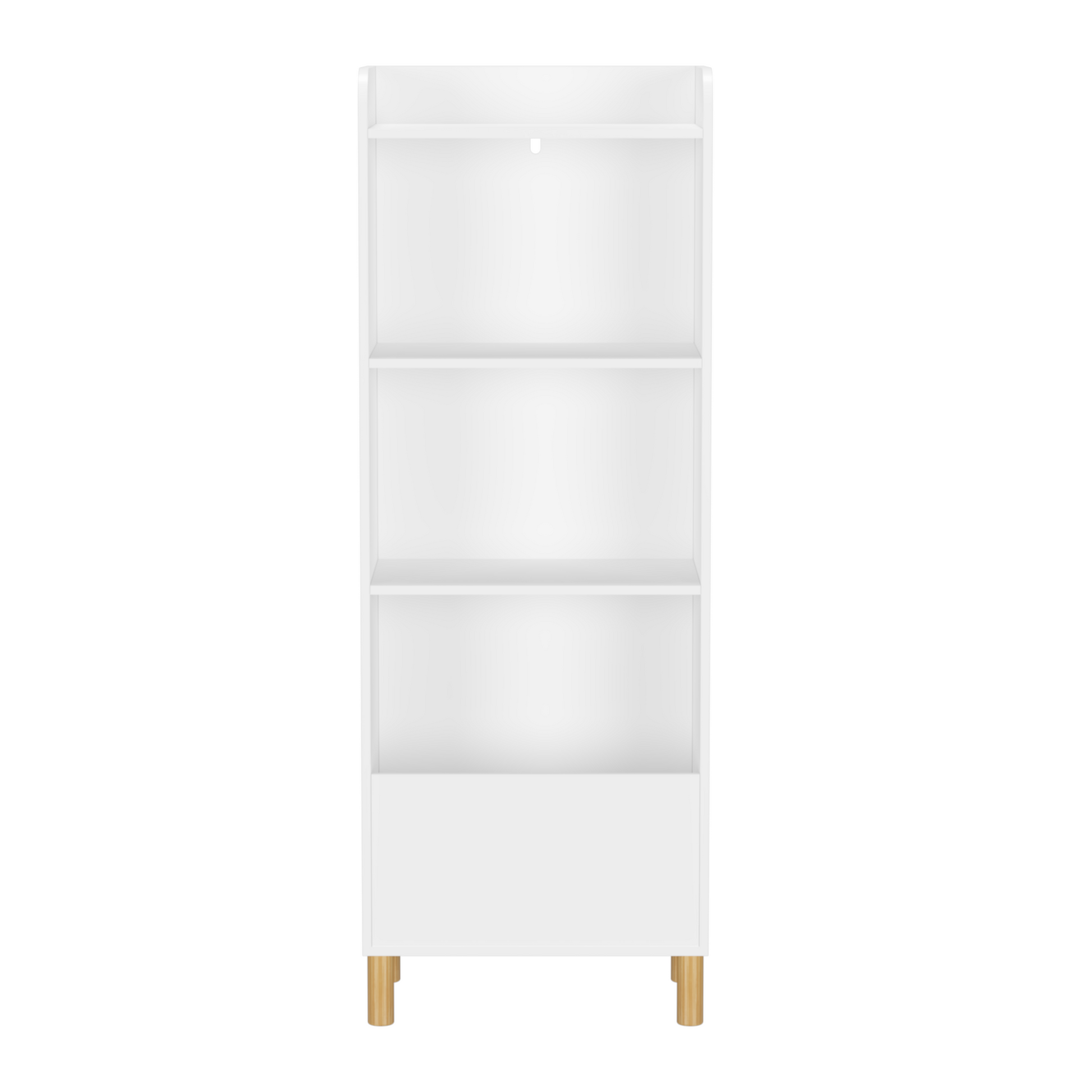 Kids 4 Tier Bookcase, Children'S Book Display, Bookshelf Toy Storage Cabinet Organizer For Children'S Room, Playroom, Nursery White Mdf