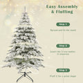 7.5Ft Artificial Christmas Tree With 400 Led Lights And 1050 Bendable Branches, Christmas Tree Holiday Decoration, Creative Decorated Trees, Xmas Tree Christmas Decorations Green Pvc